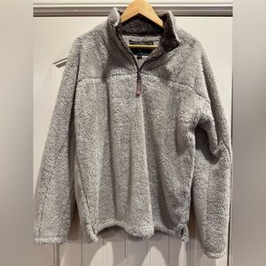 True Grit Soft Gray Zip-Up Sweater